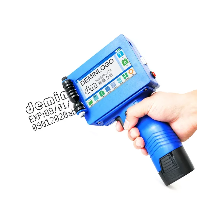 

NEW2023 2022 Portable inkjet Printer QR Bar Batch Code Date Number Logo Expiry Date Label Mobile Hand Jet Handheld Thermal Inkje