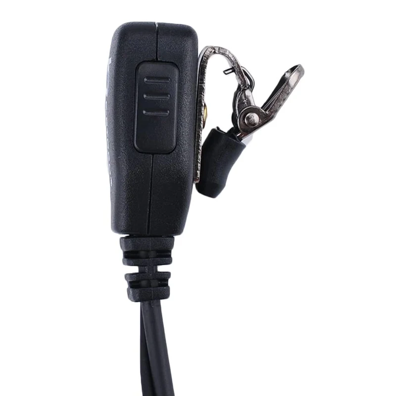 Ear Hook Two Way Radio Walkie Talkie Accessories Earpiece Headset with Mic Compatible with Hytera PD550 PD562 TD500 TD562 Black