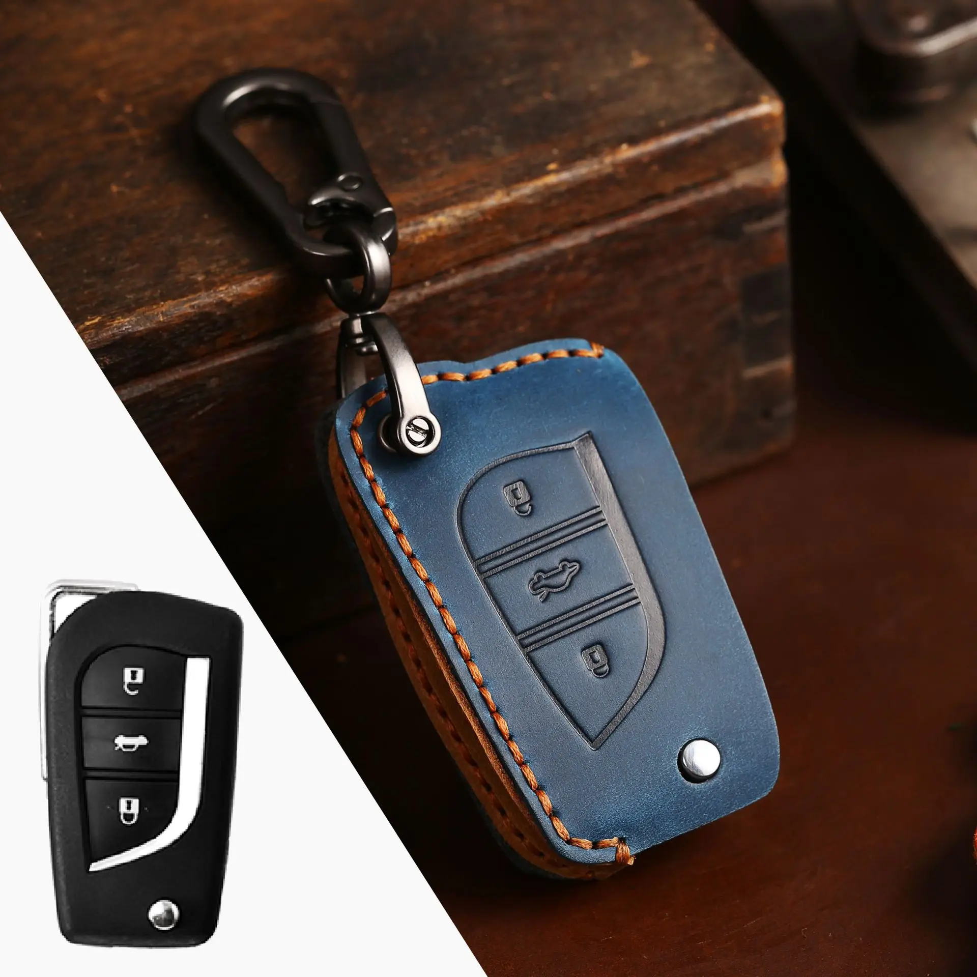 

suitable for Key case for Toyota key chain old folding car key case