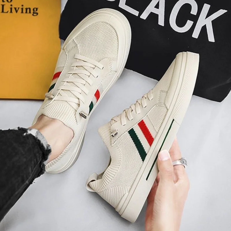 Мужская обувь из серо-синего материала новинка летняя дышащая парусиновая