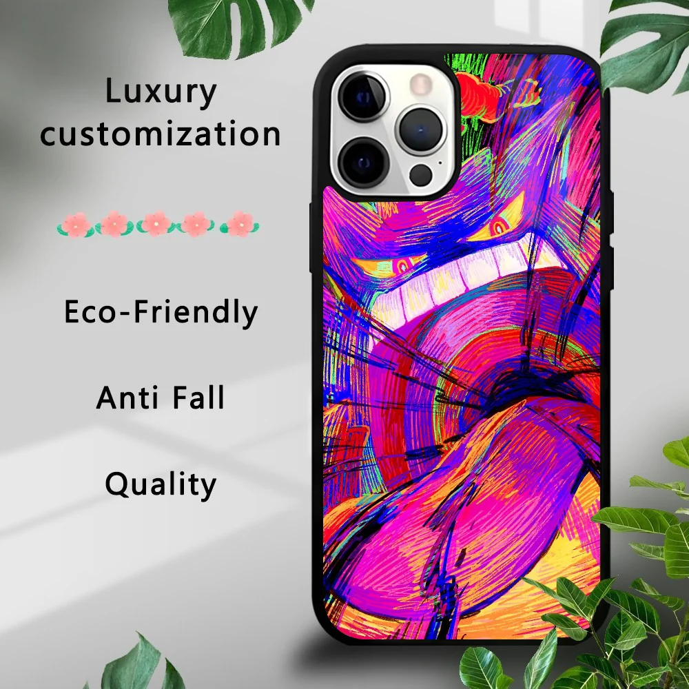 Cartoon Anime G-Gengar P-Pokemon Phone Case Strong Magnetic For IPhone 16 15 14 13 Pro Max 11 12 Mini Alex Mirror Mag