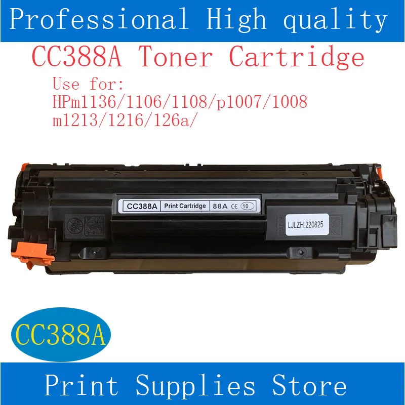 

Toner drum cartridge CC388A for HP Laserjet priter M1136 P1108 1007 1008 M126NW 1213 1106NF 128 1216 with chip