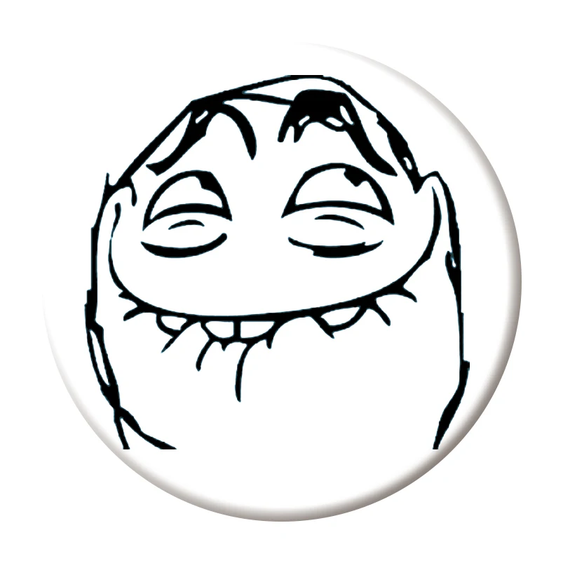 TrollFace броши из цинкового сплава