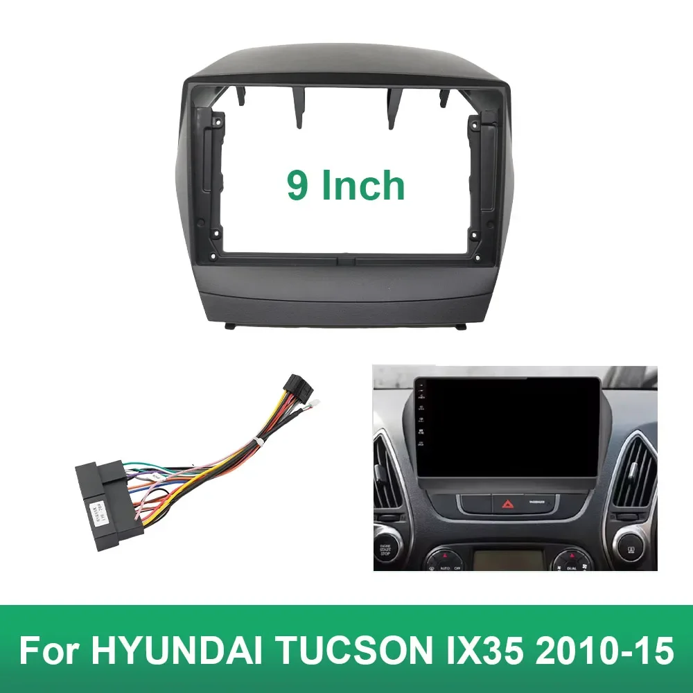 9-дюймовая автомобильная панель радиоприемника DVD-панель комплект для установки