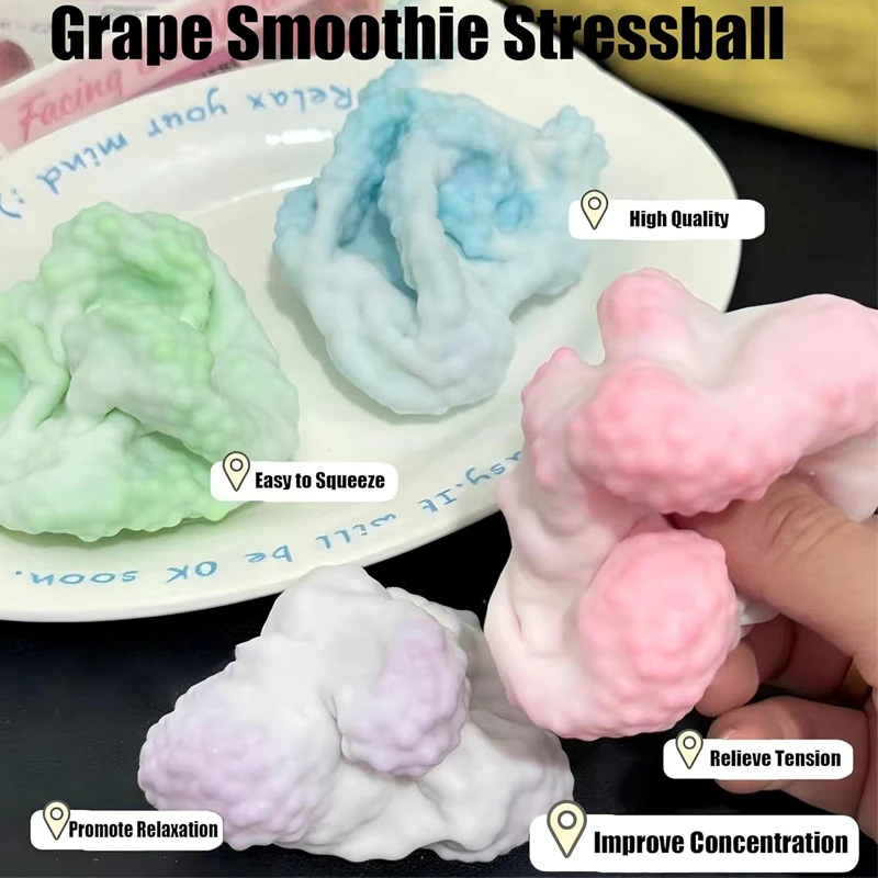 Легкие мягкие игрушки для снятия стресса взрослые и дети расслабляющий мяч