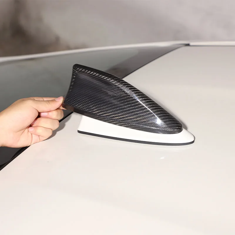 

For Toyota 86/Subaru BRZ 2022 Real Carbon Fiber Car Roof Shark Fin Decorative Aerial Antenna Cover Sticker Base Car Accessories