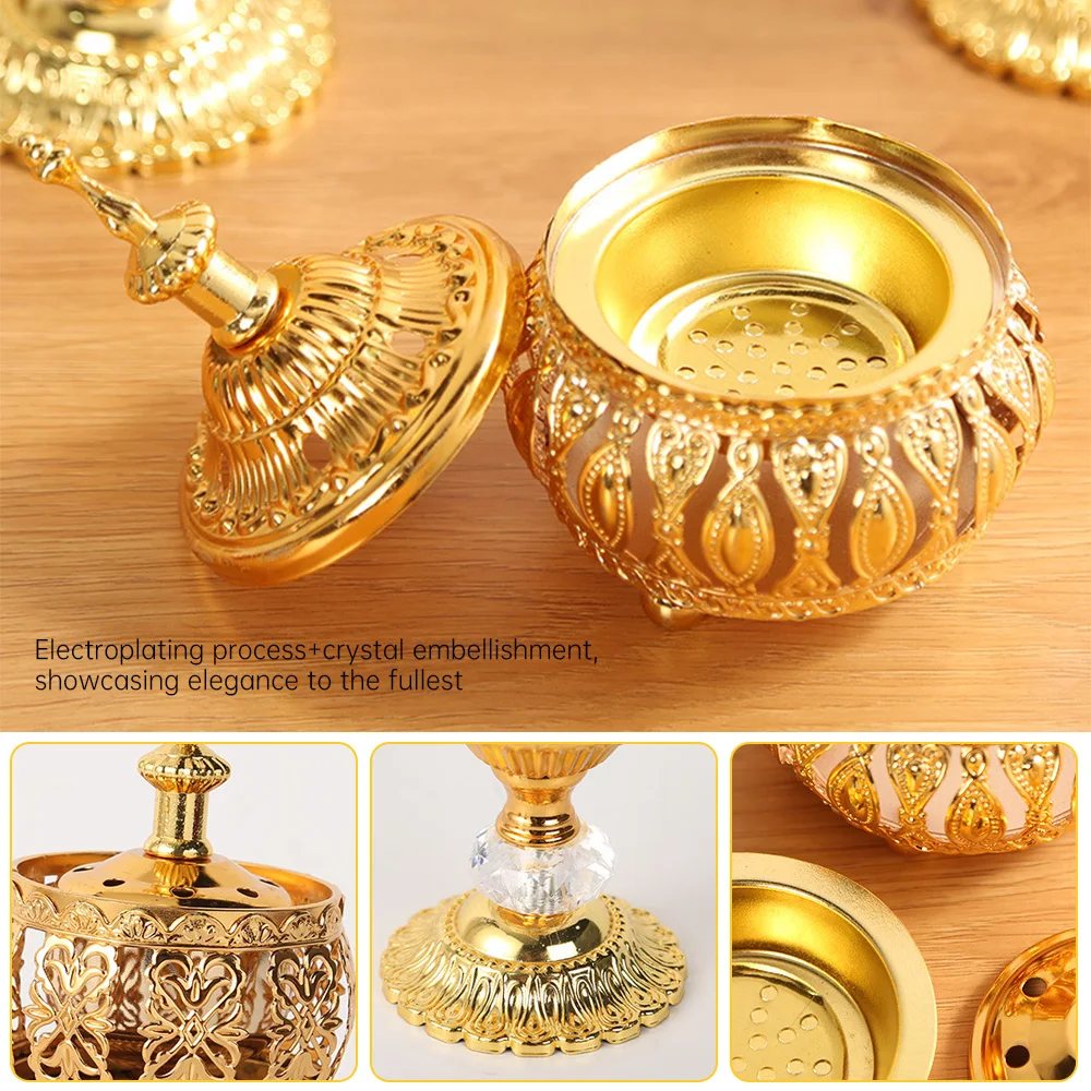 Кружевная курильница Ид Рамадан Мубарак арабская роскошная металлическая