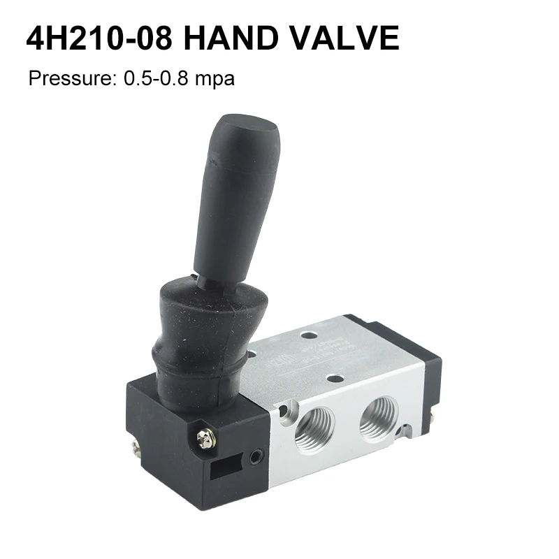 

Pneumatic Switch Manual Valve Hand Valve 4H210-08 Air Handle Operation Control Valve 1/4 "2 Position 5 Port Plate Reversing