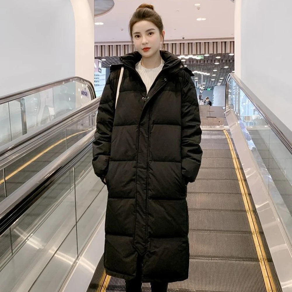 

Hooded Coat for Women Autumn Warm Thick Long Puffer Winter 2022 Ladies Down Jackets Couple Models for Men and Women Parka Quilte