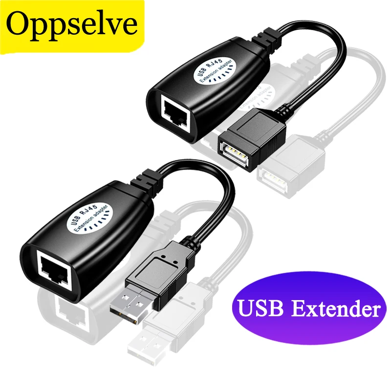 

USB 2.0 Converter Adapter To RJ45 Extender Connector Cable Signal Amplifier Using CAT Lan Ethernet Network Adapter For Computer