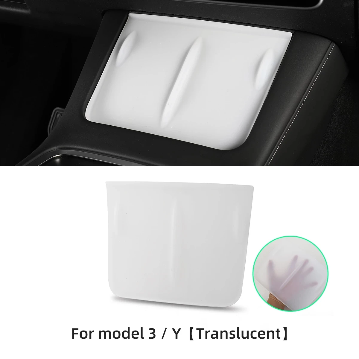 for tesla model 3 model y 2021 2022 silicone anti skid pad car phone wireless charging pad model3 non slip mat auto accessories free global shipping
