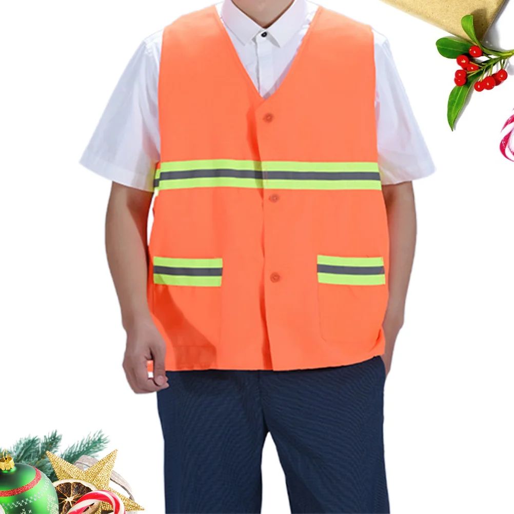 

Reflective Safety Vest High Visibility Work Security Night Volunteer Traffic First Aid Emergency Activities