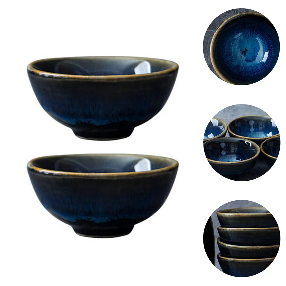 

2pcs Japanese Theme Ceramic Sake Cups Ceramic Sake Serving Cups Tea Cups