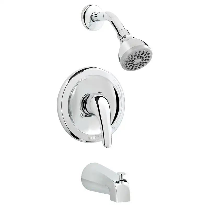 

Single Handle Shower and Bathtub Faucet, Polished Chrome