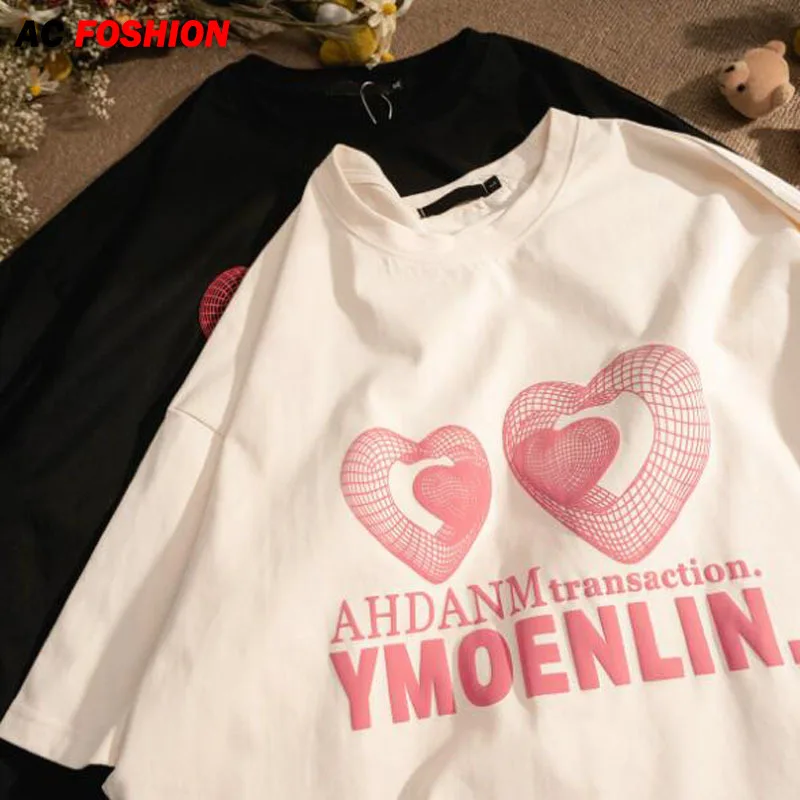 

Женские футболки с надписью Love, футболка большого размера с коротким рукавом и принтом надписи Love, футболка для девочек в стиле Харадзюку, у...