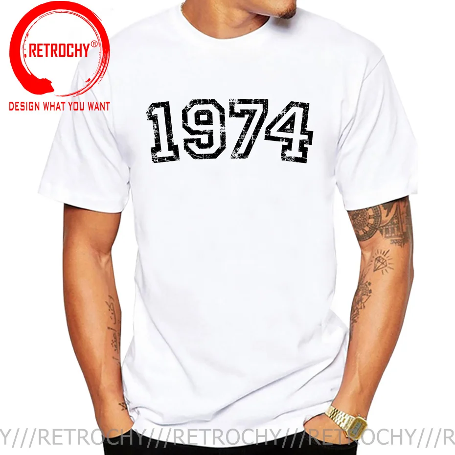 Потрясающая Футболка с принтом на тему 50-летия дня рождения 1974 подарок отцу в
