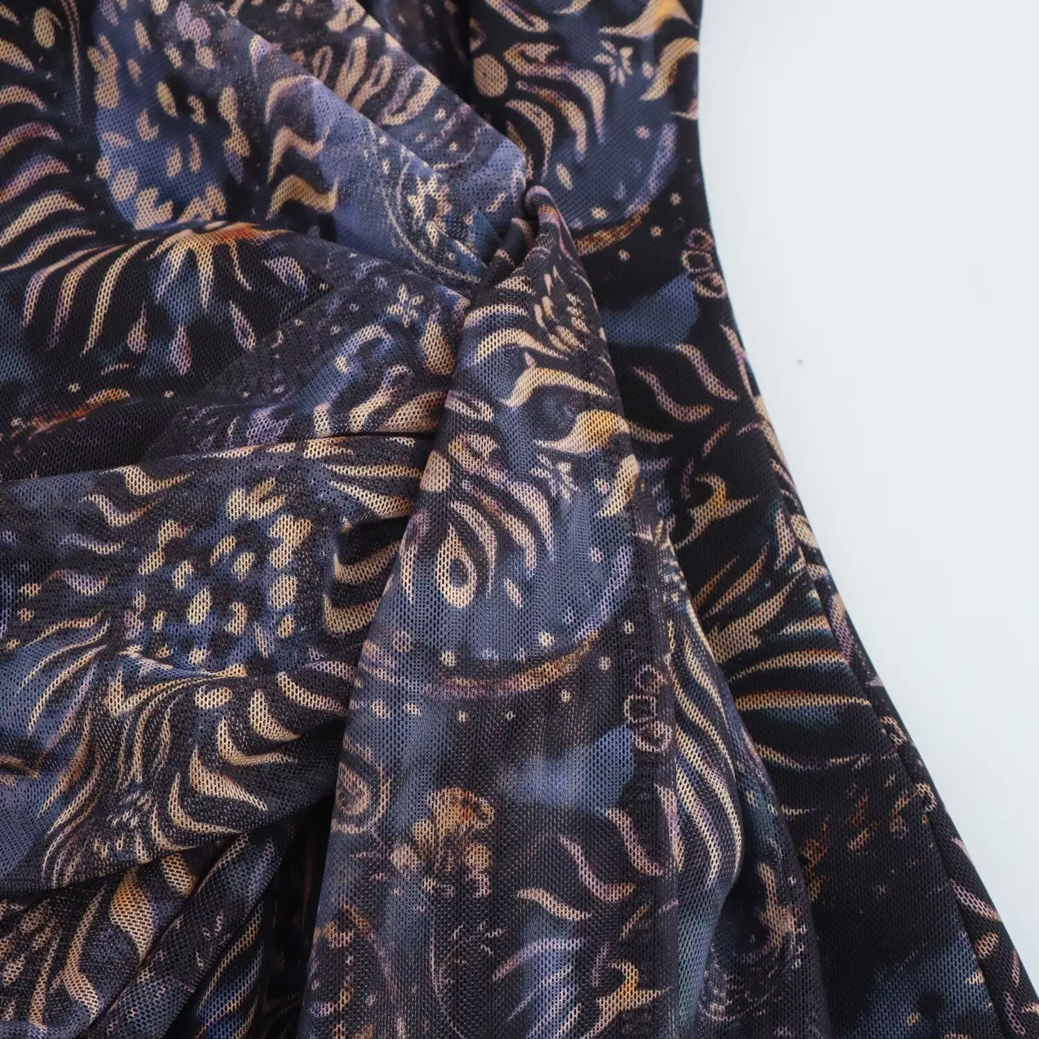 TRAFZA женская зимняя новая модная винтажная тюлевая рубашка с длинными рукавами и