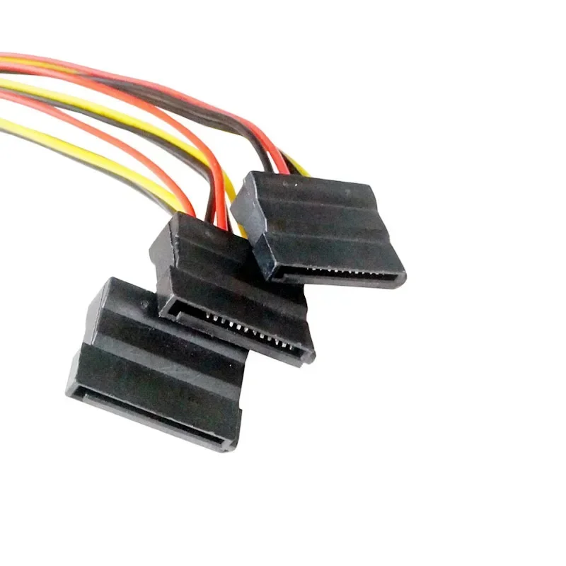 1 шт. серийный ATA SATA 4-контактный IDE Molex к 1/2/3 из 15-контактного адаптера питания для
