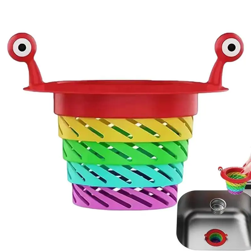 

Kitchen Sink Strainer Alien Shape Foldable Drain Anti-blocking Bathtub Stopper Bathroom Floor Drain Shower Sink Kitchen Strainer