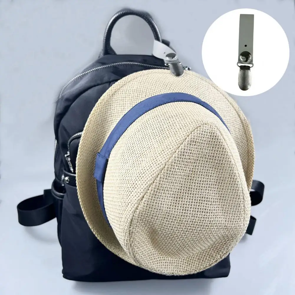 

Travel Hat Clip Multipurpose Portable No Punching Detachable Strong Grip Hanging Items Hands-free Carrying Handbag Accessories