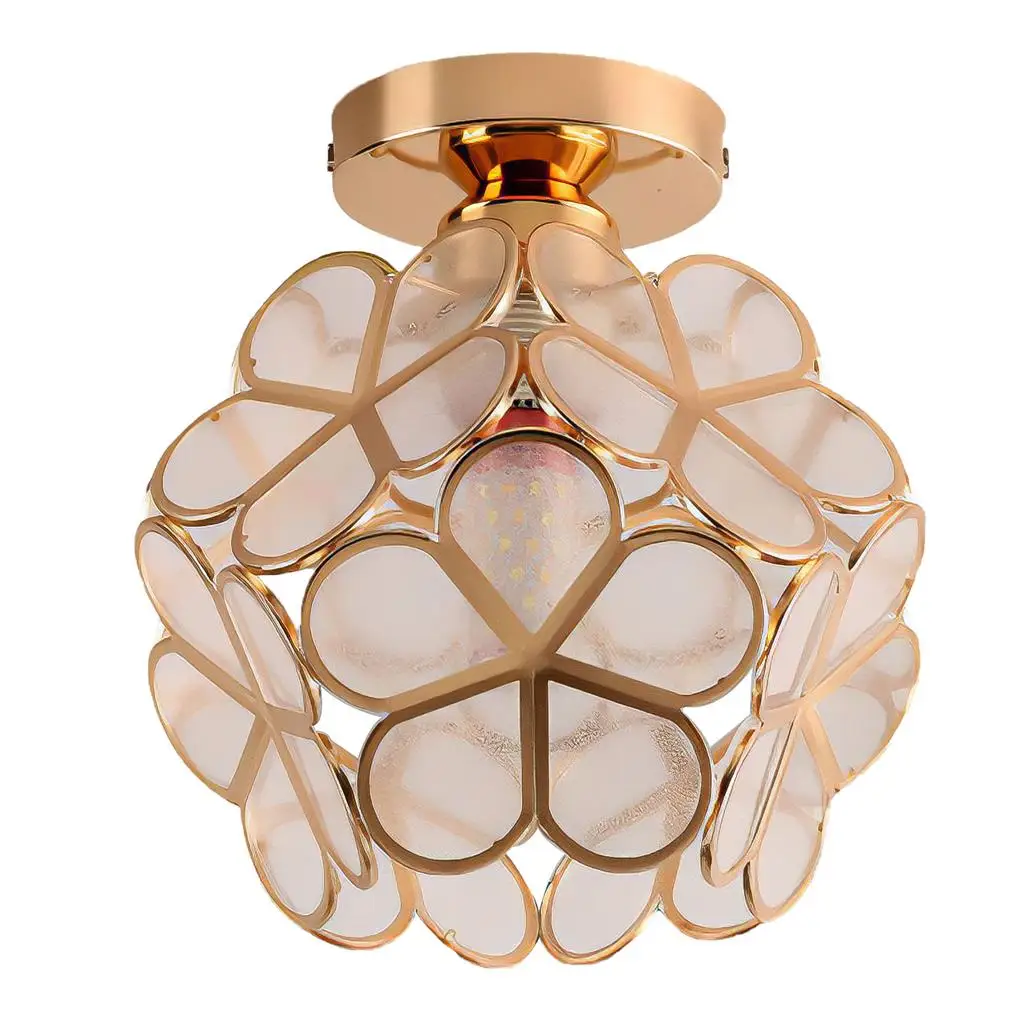 

LED Frosted Petals Ceiling Light 220V Luxury E27 Base Lamp Corridor