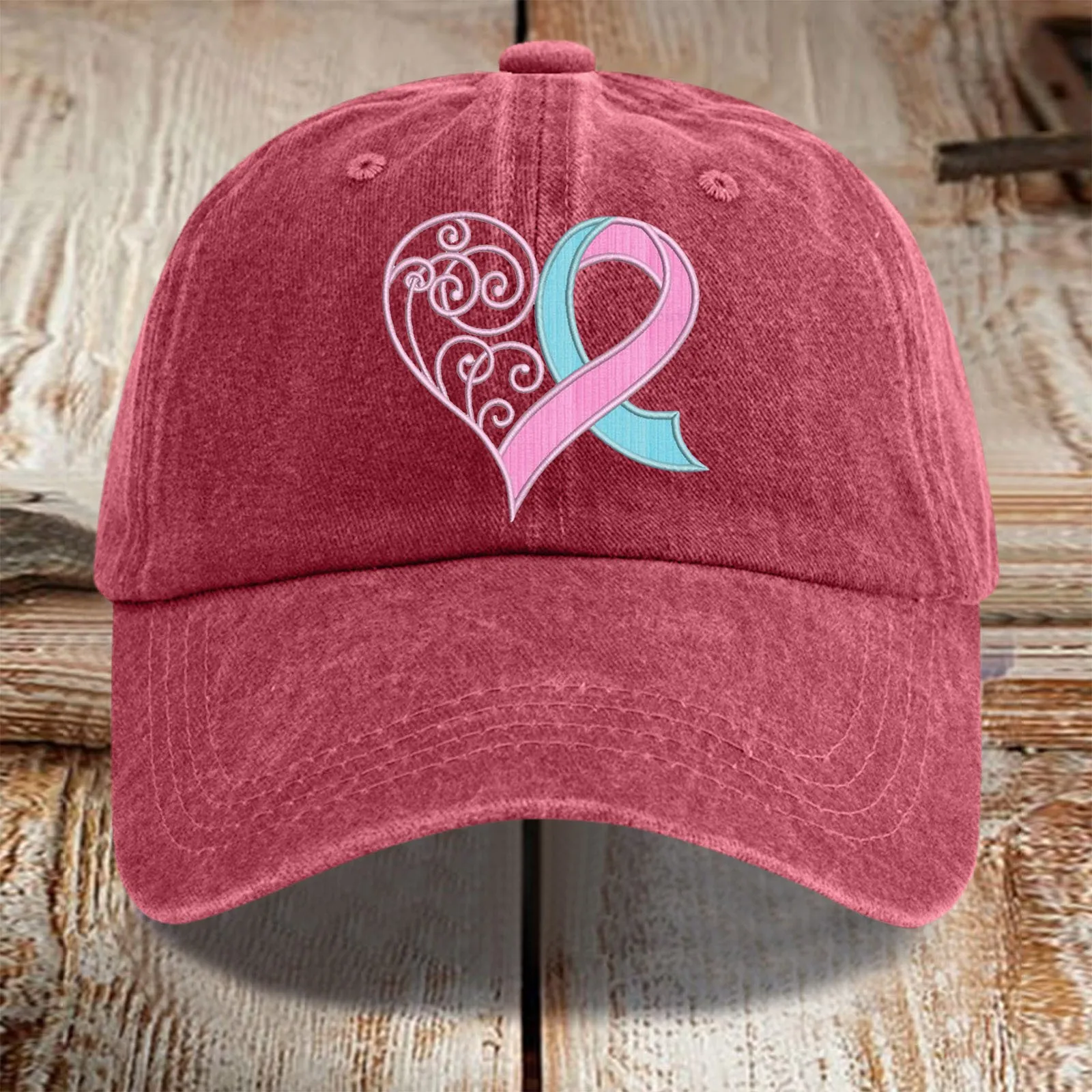 Унисекс потертая женская шляпа с рисунком в виде сердца