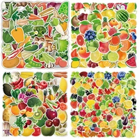 50 100 pieces of various fruit graffiti stickers waterproof removable trolley case notebook scooter vegetable green stickers