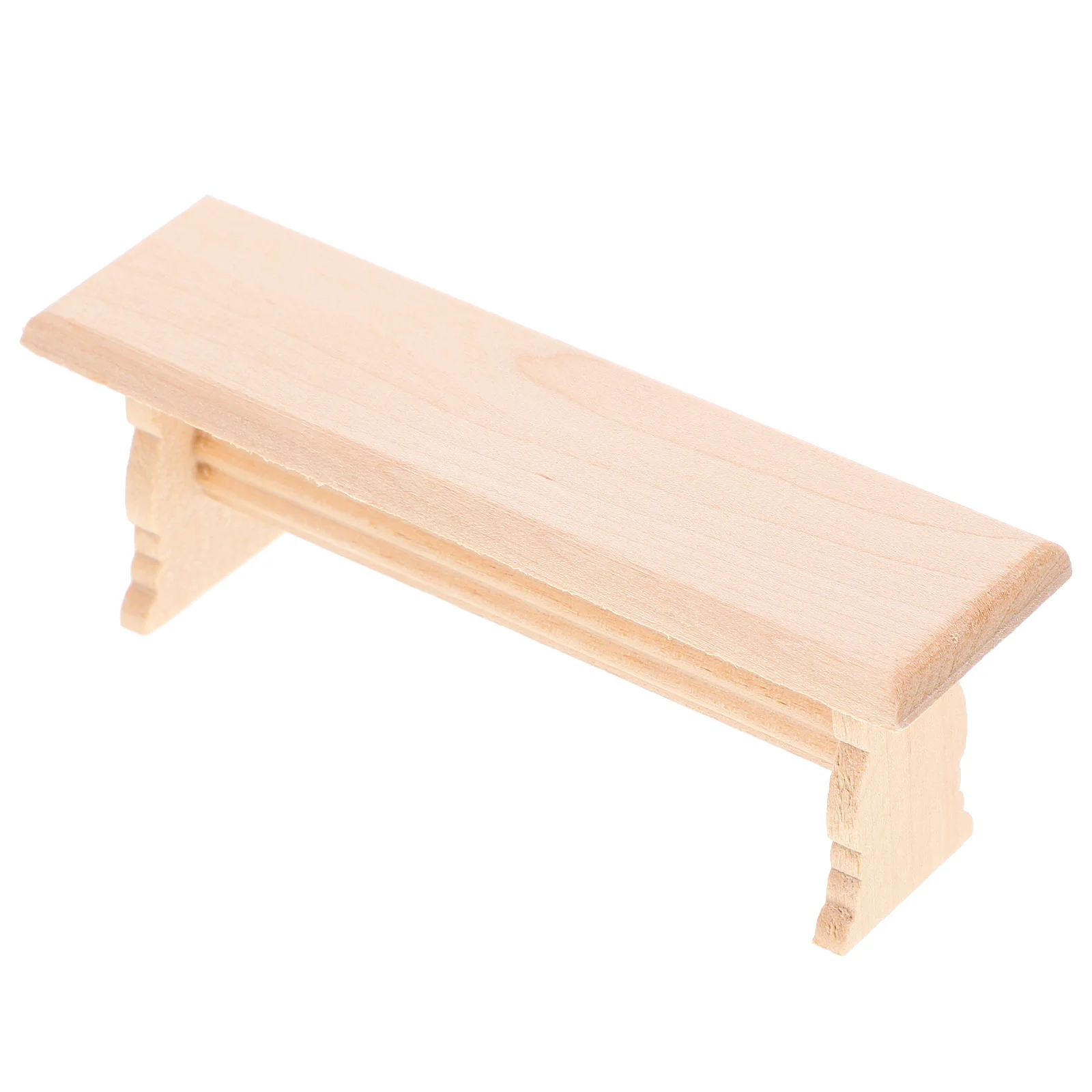 

Wooden Mini House Bench Mini Bench Model Miniature Furniture Ornament Decor