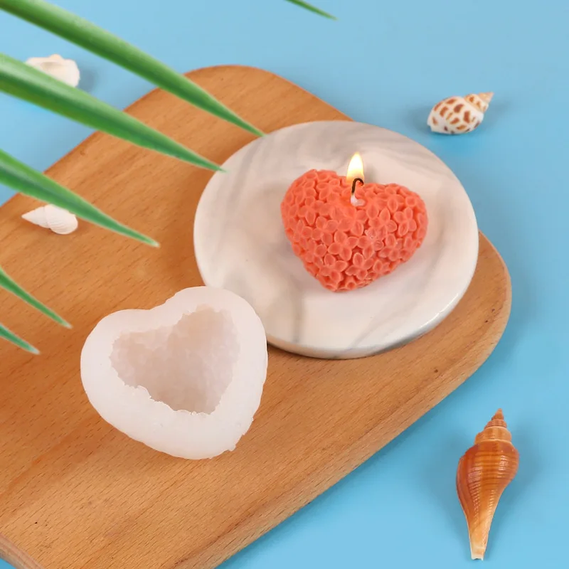 

Big Size Heart Silicone Mold Love Soap Candle Candle Making Tool DIY Crafts Flowers Chocolate Baking Mold Fondant Cake Decor