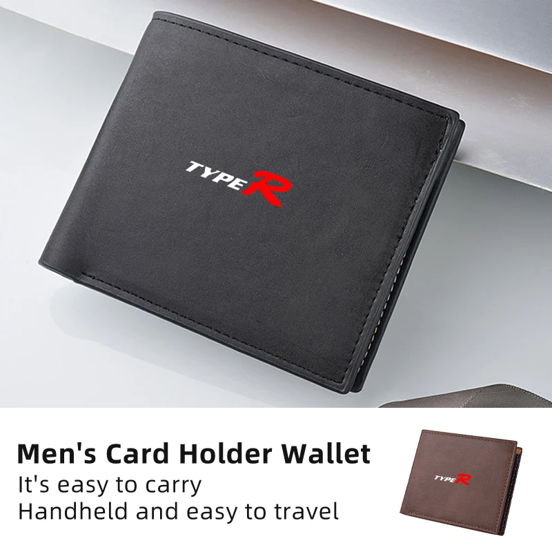Кожаный деловой кошелек с логотипом автомобиля держатель для карт мужской монет