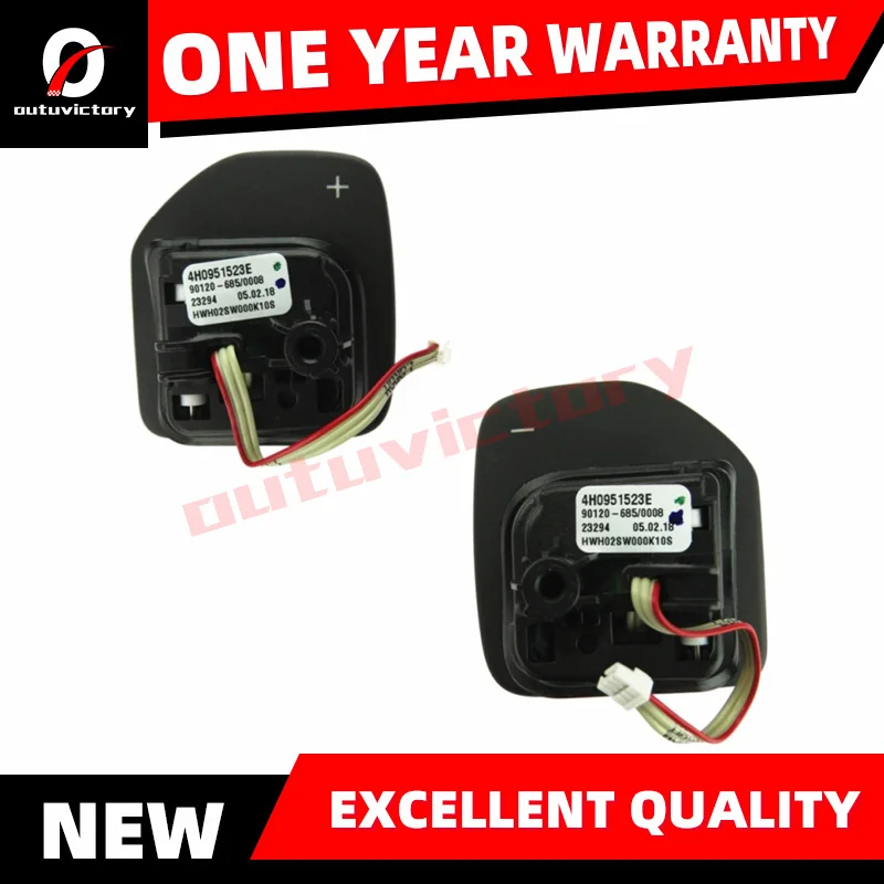 Пара переключателей переключения передач на рулевое колесо 4H0 951 523E для AUDI A3 A4 A5 A6