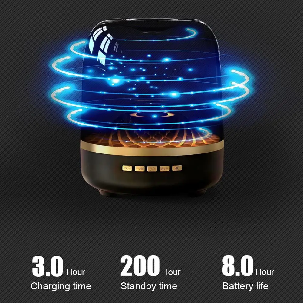 Новый звуковой ящик Bluetooth-динамик сабвуфер цветное стекло домашний беспроводной