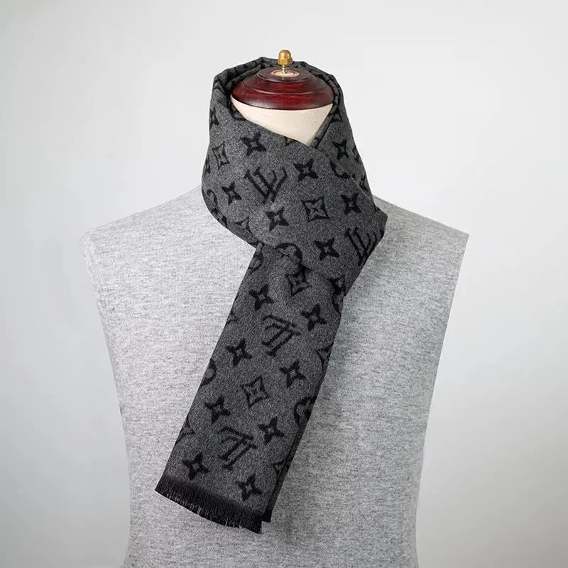 Новый мужской шарф осенне-зимний из искусственного кашемира элитный деловой