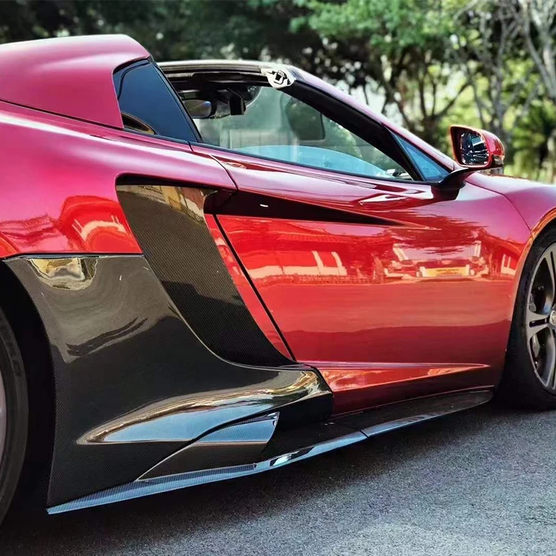 650S комплект из углеродного волокна для задней двери, крыла, обшивка, боковая юбка для Mclaren MP4-12C, обновленный стиль 675LT, автомобильные аксессуары