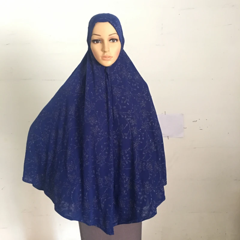 H051 большой размер Xl100 * 90 см мусульманский хиджаб Amira тянущийся мусульманский шарф головная повязка Молитвенное женское платье турецкие