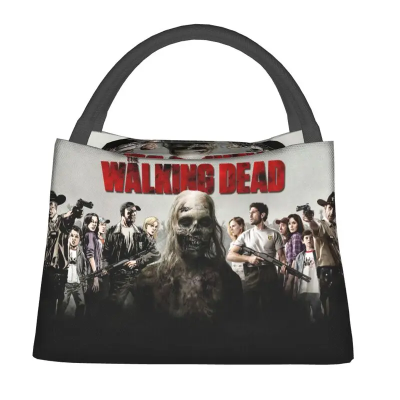 

The Walking Dead Portable Lunch Boxes Horror Zombie TV Show Cooler Thermal Food Insulated Lunch Bag Office Work Pinic Container