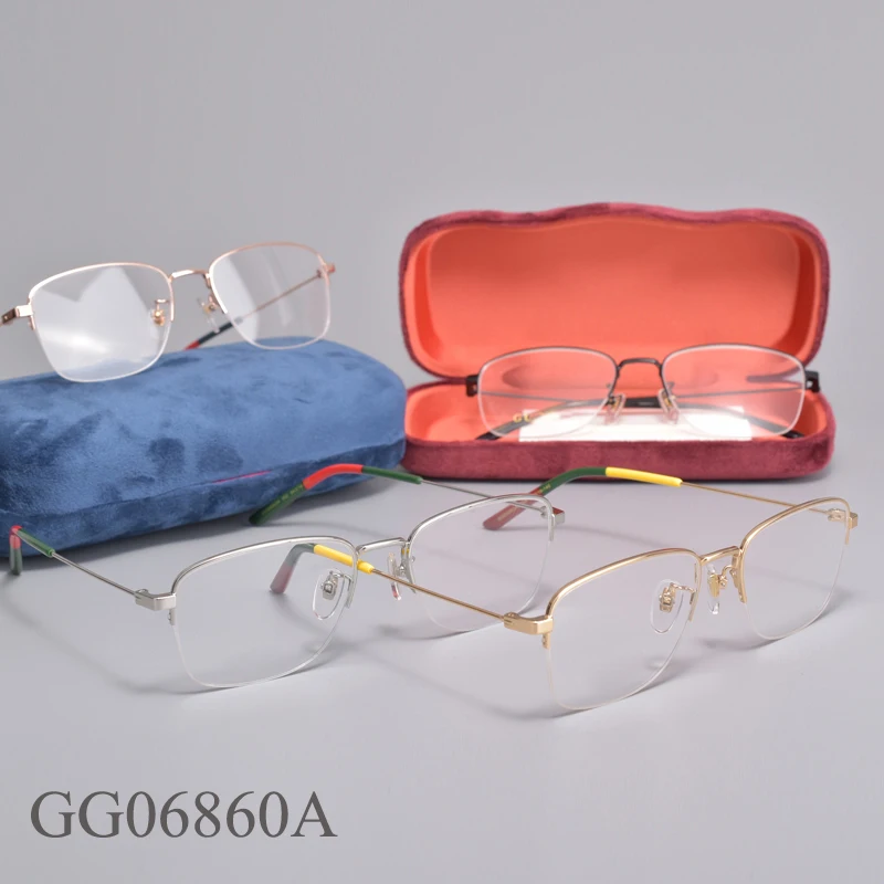 

Metal high quality reading glasses Square optical glasses frame GG0686OA Prescription Eyewear frame for women men