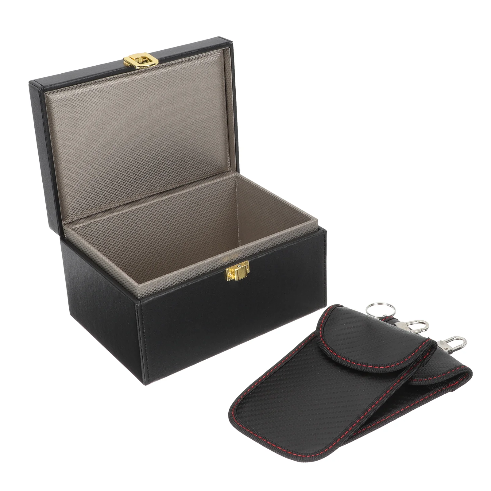 

Faraday Bag Key Faraday Box Car Key Case Blocking Shielding Box Car Key Chain Signal Shielding Box Pu Faraday Cage Signal Jammer