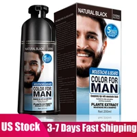 200ml natural beard dye cream men mustache beard cream natural black dye wax fast color long lasting black beard care tint cream