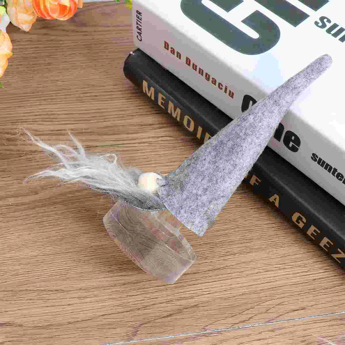 

Bottlegnomes Christmas Hat Cap Cover Tomte Topper Holder Mini Swedish Holiday Party Champagne Ornaments