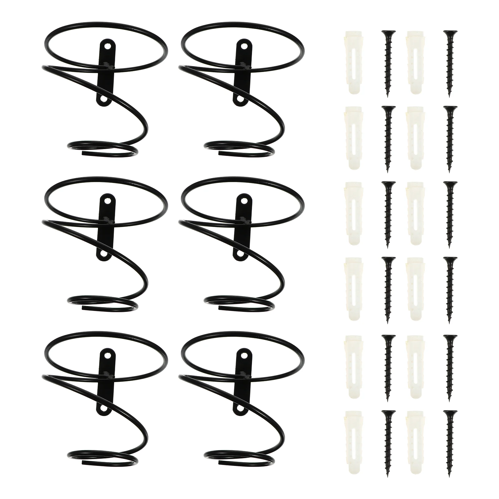 

Rack Bottle Wall Holder Mounted Bottles Storage Displaystand Reddrinks Hanger Spiral Hanging Metal Racks Iron Shelfbeverage