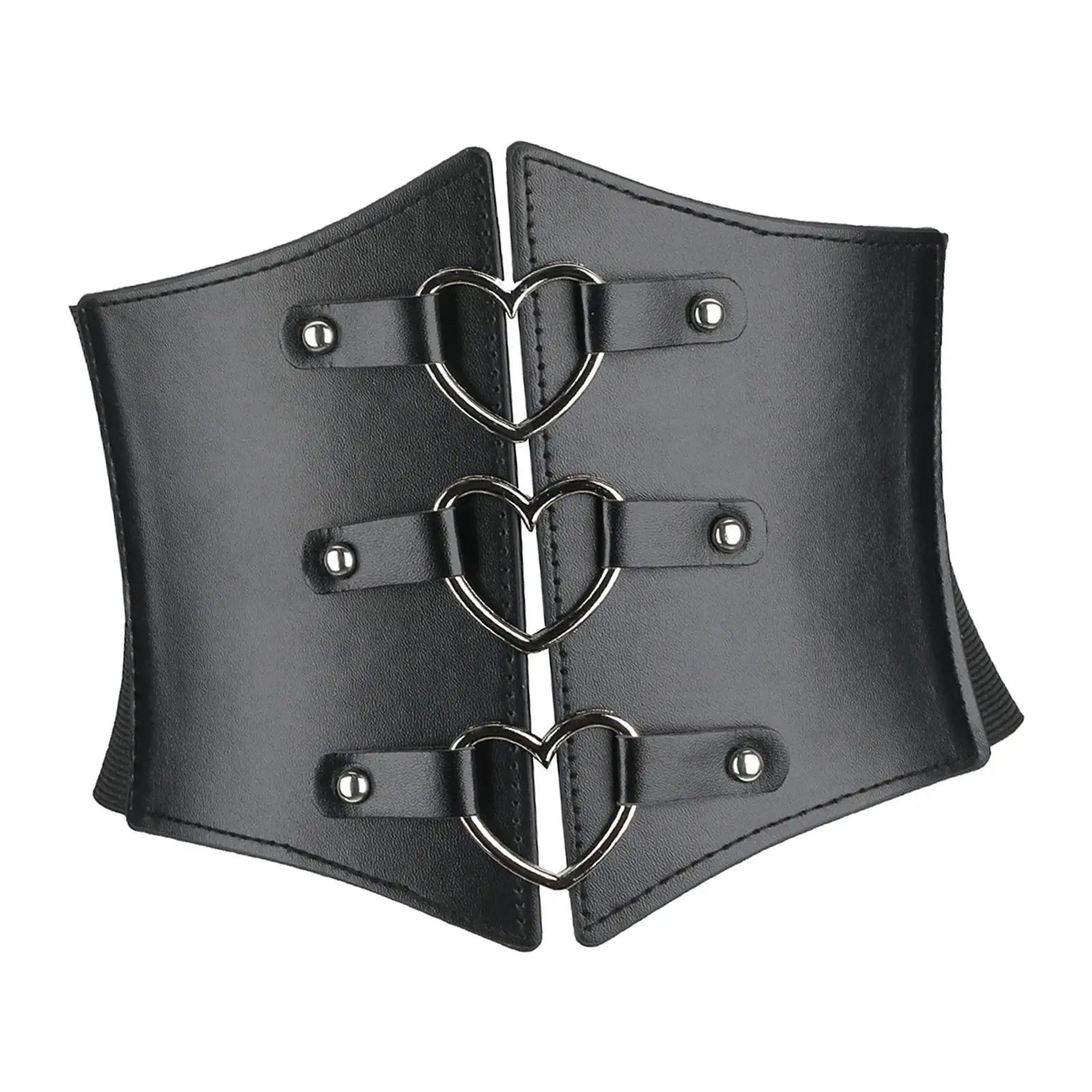 

Women Charm Waistband Elastic Wide Strechy Underbust Band Love Buckle Wrap for Dresses Ladies Wedding Female Costume