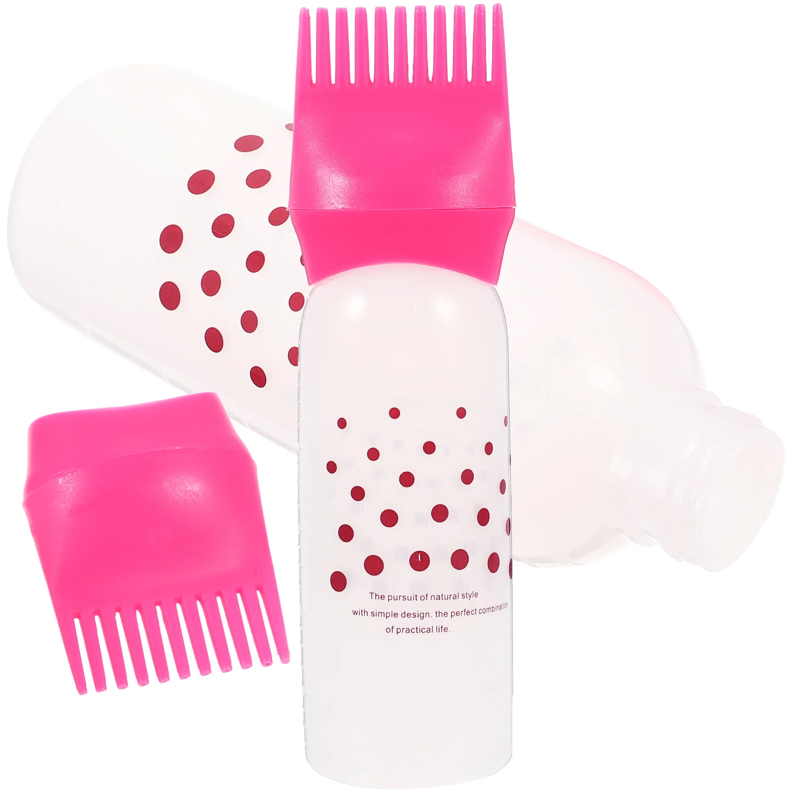 

Hair Bottle Applicator Comb Dye Root Oil Brush Bottles Squeeze Coloring Scalp Color Dispenser Multi Scale Mini Salon Tint Oiling