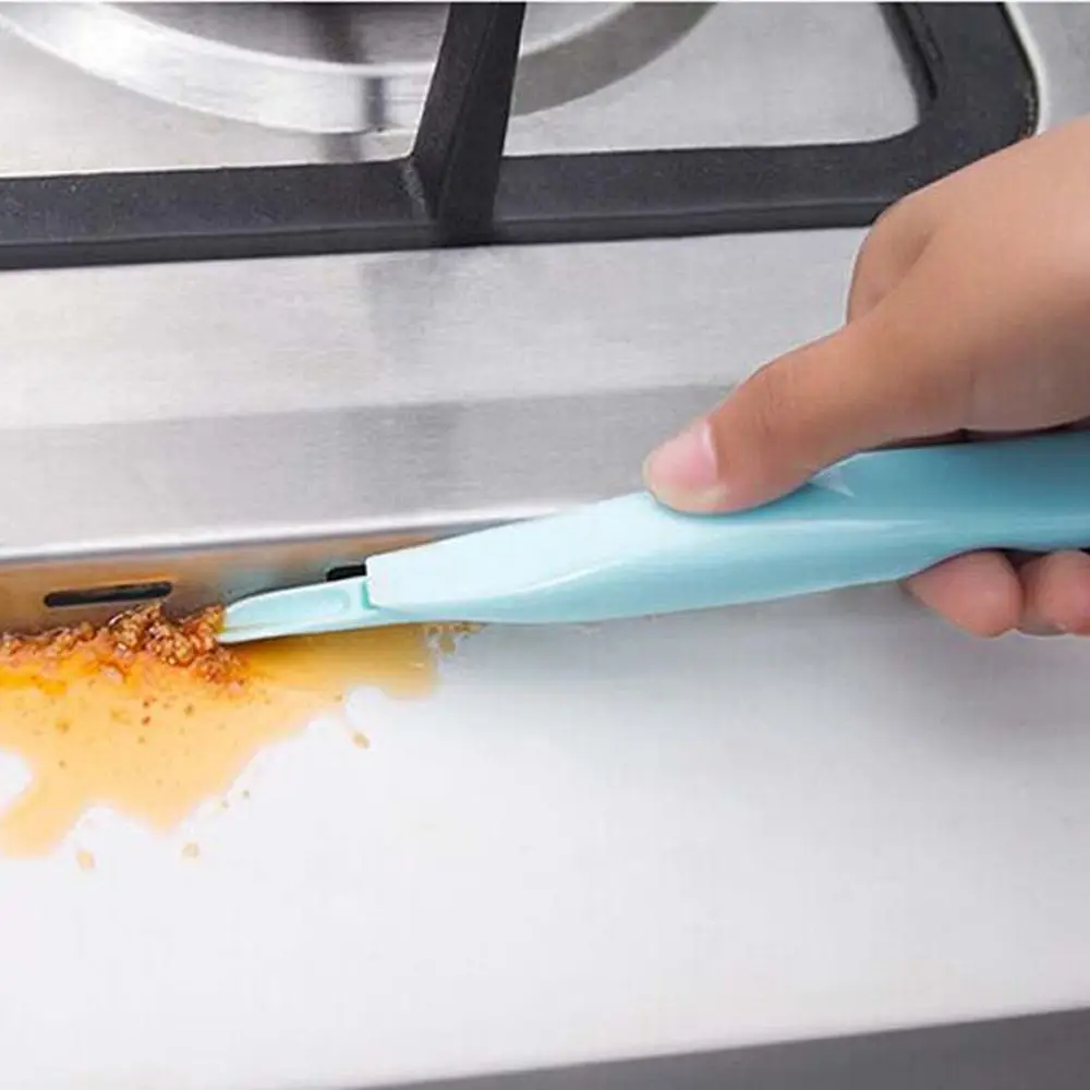 

2Pcs Multifunction Dirt Clean Glass Silicone Decontamination Scraper Opener Kitchen Bathroom Floor Clean Tool