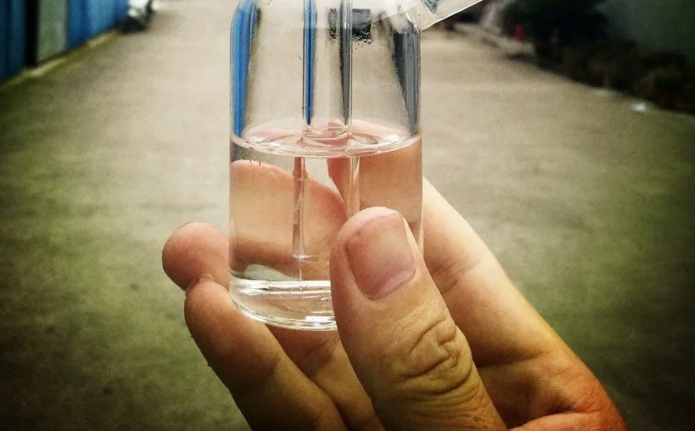 

4" Mini Glass Vase with Bubble Handle