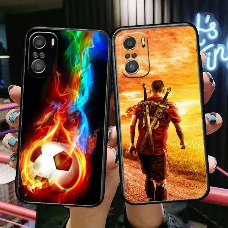 

HD-football hobby For Xiaomi Redmi Note 10S 10 9T 9S 9 8T 8 7S 7 6 5A 5 Pro Max Soft Black Phone Case