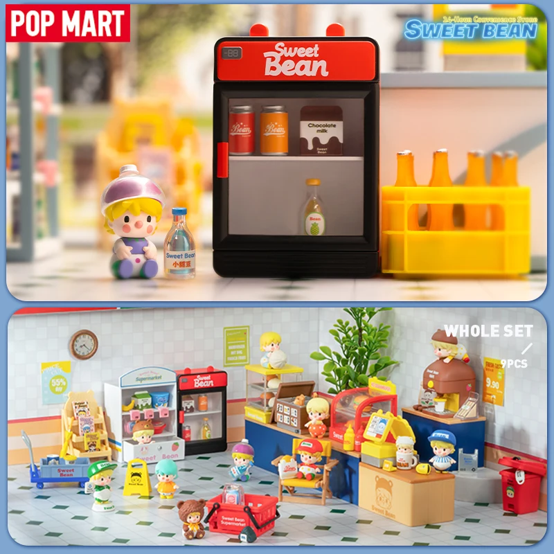 

55TOYS Pop Mart Sweet Bean 24-Hour Convenience Store Series Blind Box Toys Popmart Anime Figures Dolls Cute Girl Birthday Gift