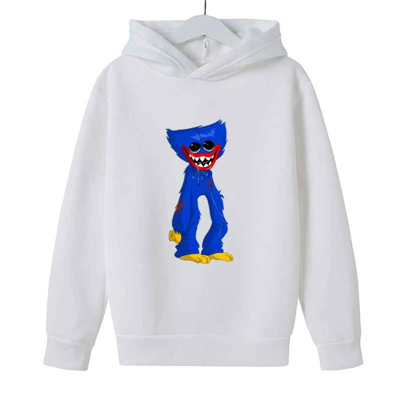 

2022 Spring Horror Games Print Kids Street Casual Pullover Boys Girls Poppy Cartoon outdoor Sports Teen Children Hoodie 4T-14T