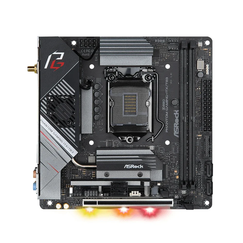 Материнская плата ASRock Z490 ITX поддерживает i9-11900KF 10900K i7-11700K 10700F i5-11600 10400 Процессор DDR4