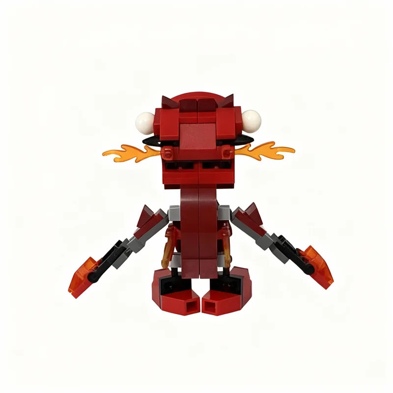 112 деталей MOC Mixels Infernites Max: Конструктор-модель, архитектурная игрушка, DIY, креативный подарок на Рождество, развивающая идея, строительные блоки (art.: 3920d7ea37a2d) - 3920d7ea37a2d